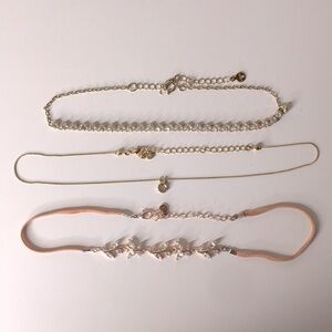 Beautiful Lauren Conrad chocker necklace lot of 3!